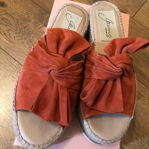 Gaimo Espadrilles (Orange Suede) free people